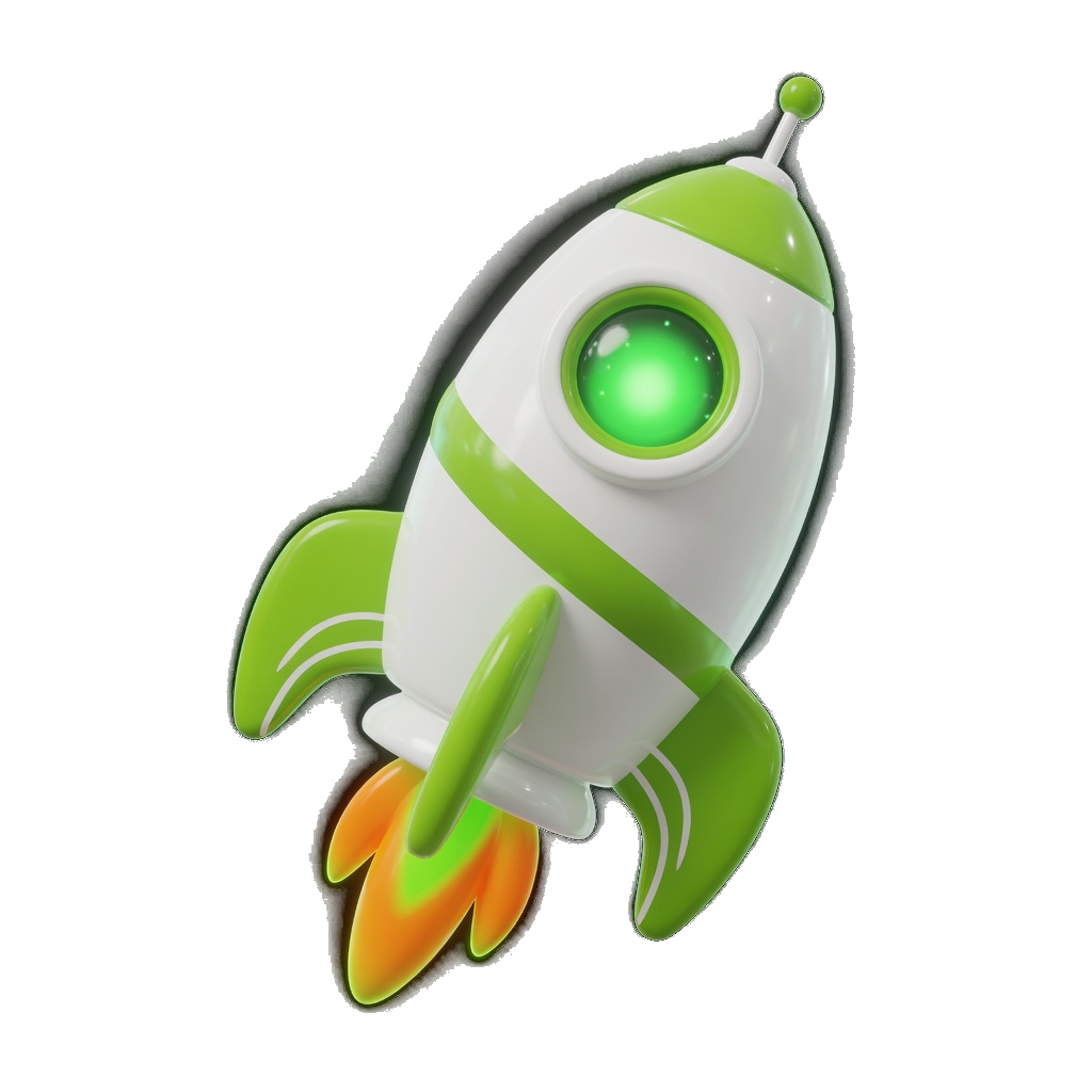 Robin Rocket riding the rocket